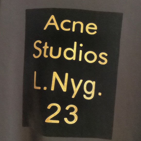 Acne Studios sweatshirt in black & gold size small - Picture 5 of 6